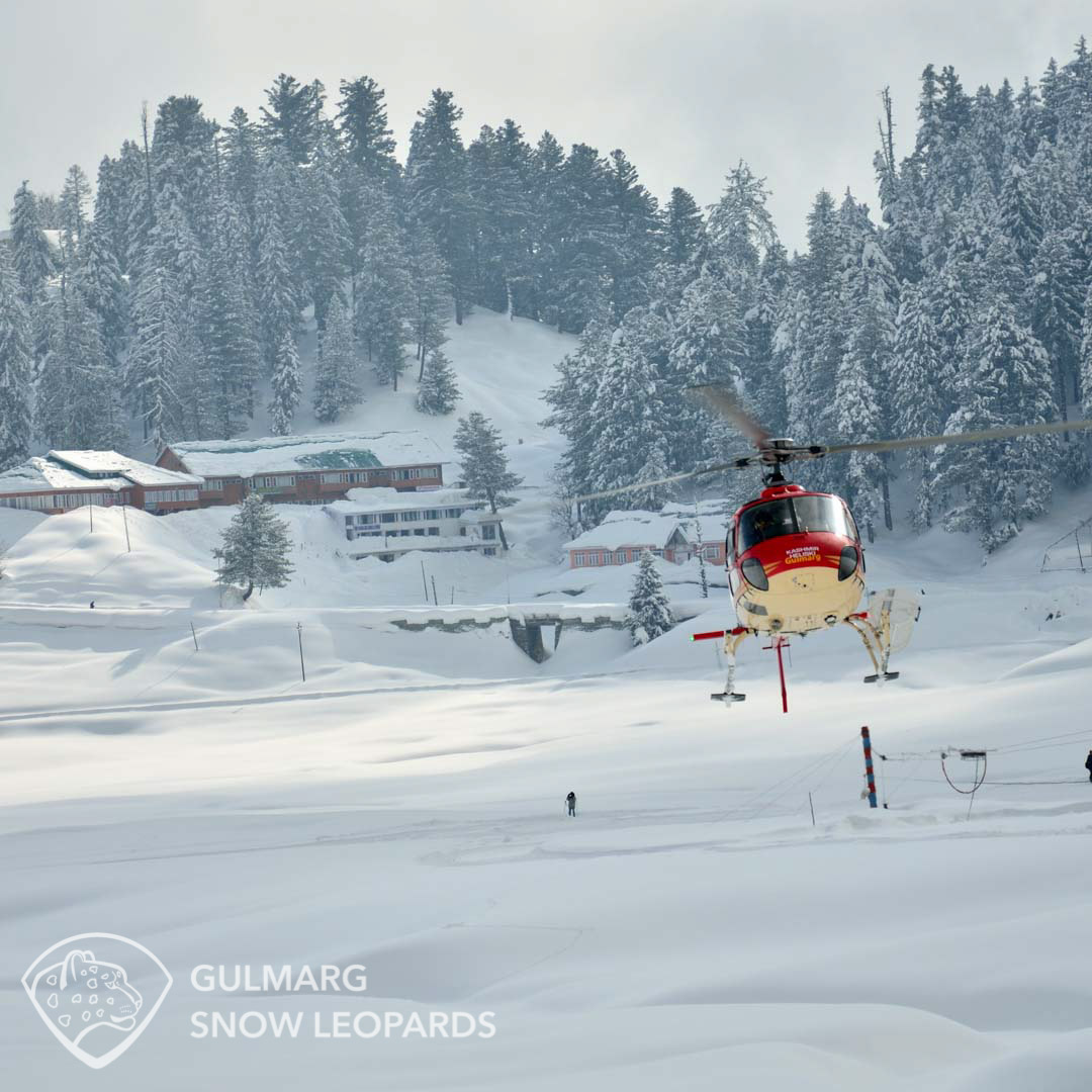 Hotel Global and Eurocopter AS350 B3 in Gulmarg 